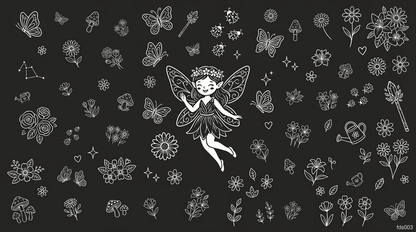 Fairy bottle artwork